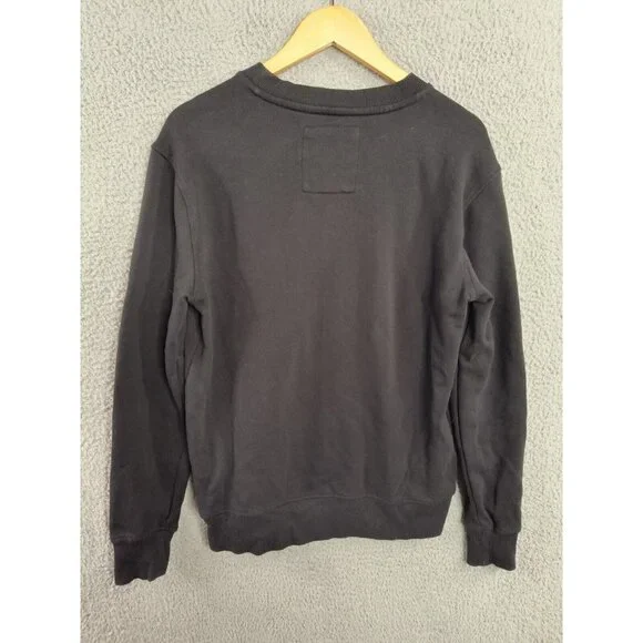 Preme Prism Rainbow Embroidered Crew Neck Pullover Sweatshirt Black Men's Large - Picture 2 of 11